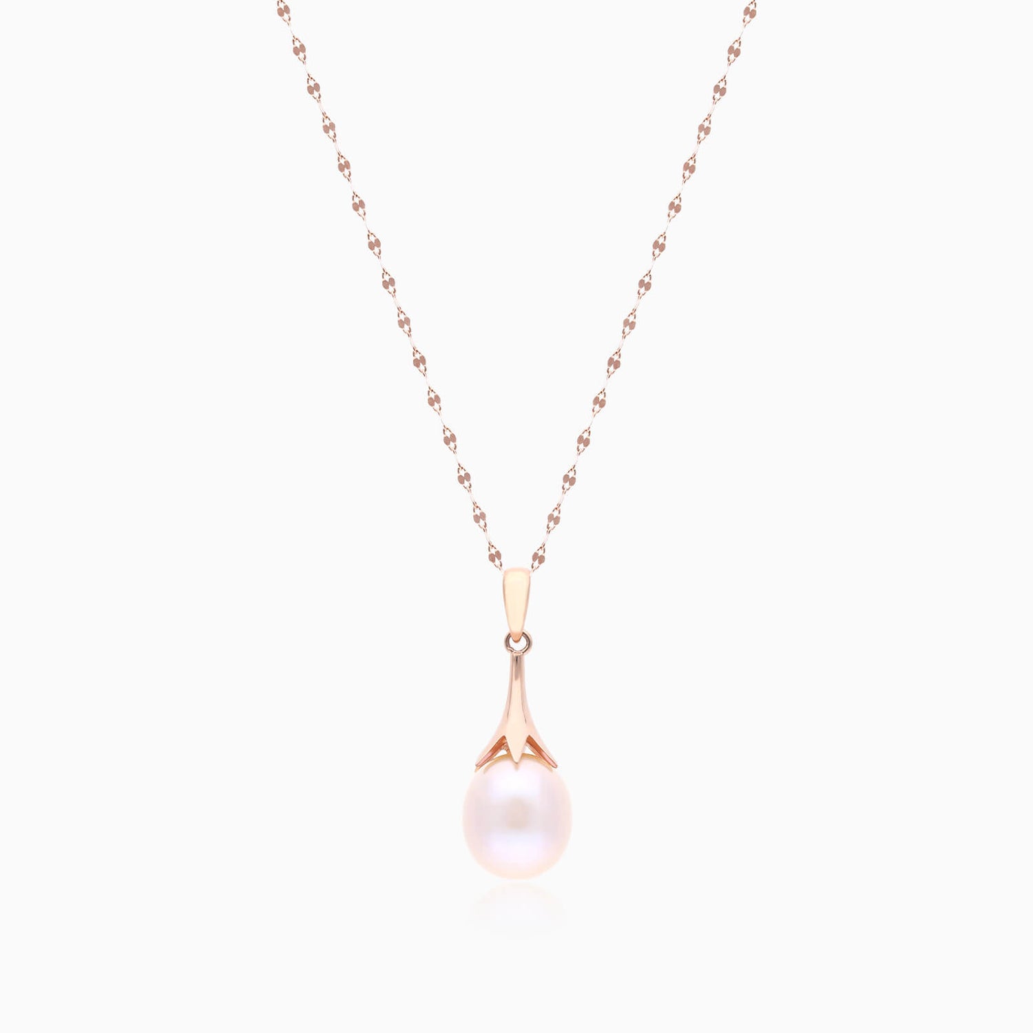 Colar Corrente De Ouro Rose 18k Feminina c/ Pingente Perola de Gota | New | Celestial diamonds, Colares, perola, pink, yellow | AUREA FINE JEWELRY