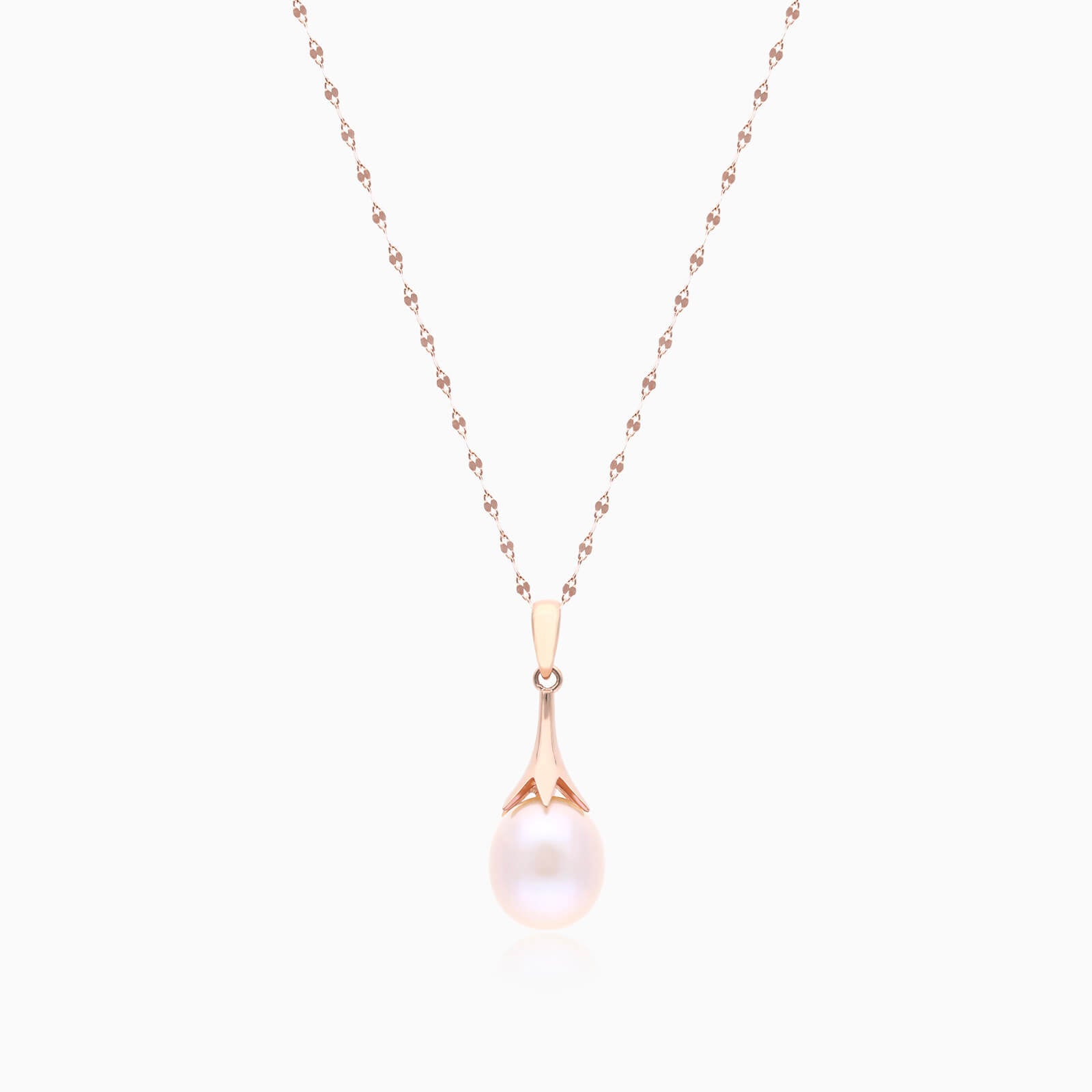 Colar Corrente De Ouro Rose 18k Feminina c/ Pingente Perola de Gota | New | Celestial diamonds, Colares, perola, pink, yellow | AUREA FINE JEWELRY