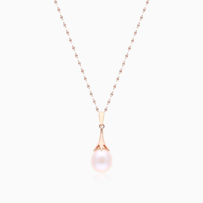 Colar Corrente De Ouro Rose 18k Feminina c/ Pingente Perola de Gota | New | Celestial diamonds, Colares, perola, pink, yellow | AUREA FINE JEWELRY