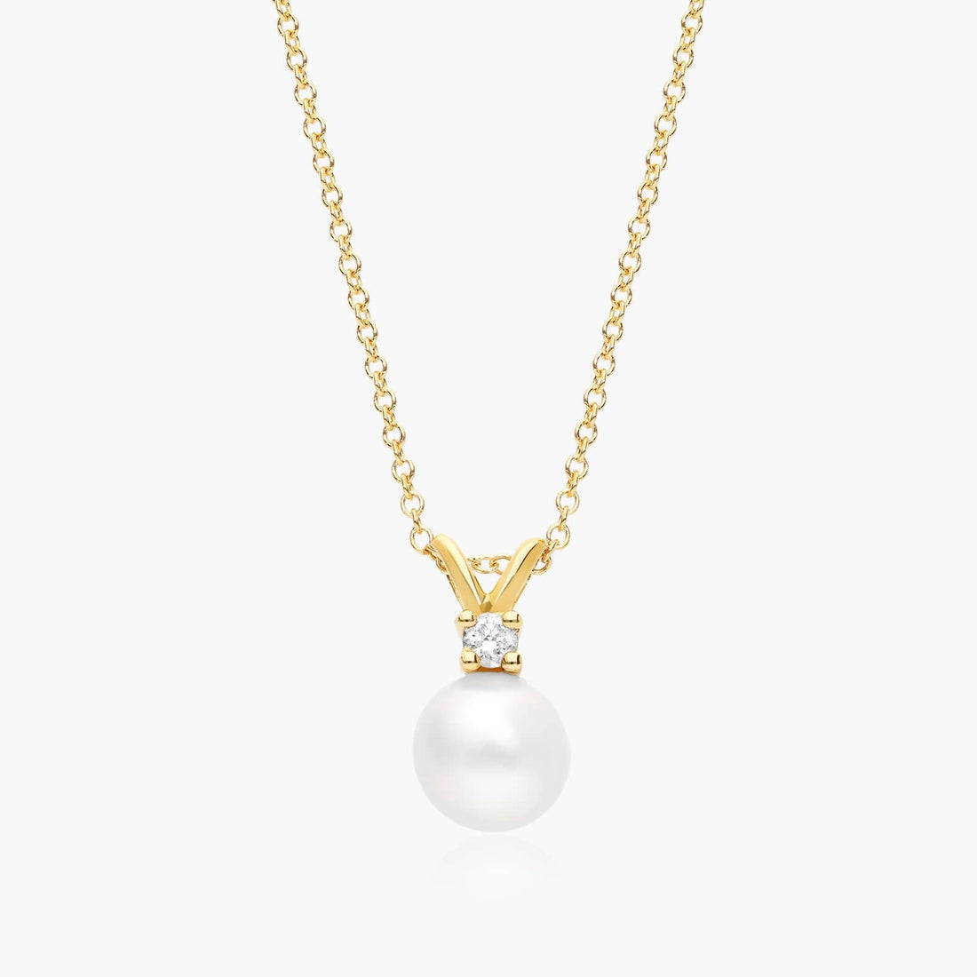 Corrente feminina em Ouro 18k perola luxo