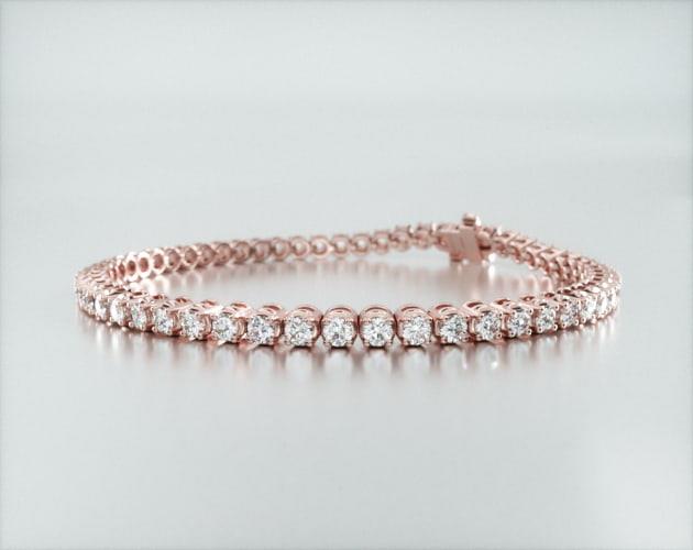 Pulseira Riviera de ouro diamantes legítimos 3 quilates