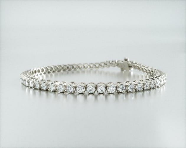 Pulseira Riviera de ouro diamantes legítimos 3 quilates