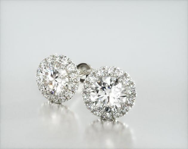 Brinco Feminino De Diamante Ouro 18k Solitario  Brilhante 100 Pts o par | New | Brincos, diamante, white | AUREA FINE JEWELRY