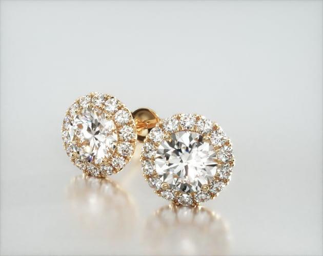 Brinco Feminino De Diamante Ouro 18k Solitario  Brilhante 100 Pts o par | New | Brincos, diamante, yellow | AUREA FINE JEWELRY