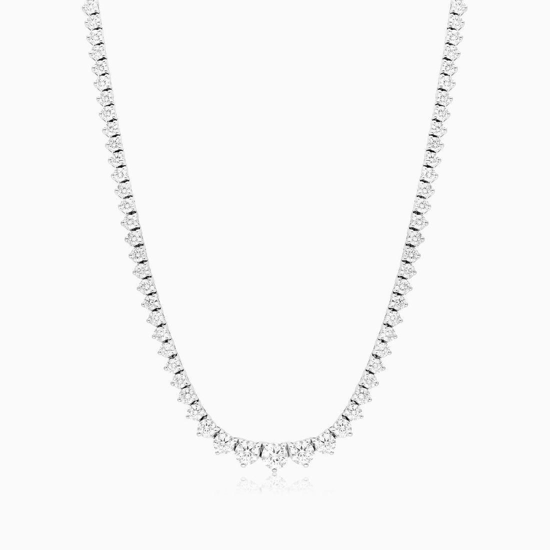 Corrente Riviera feminina em Ouro 18k diamantes 7,5 quilates Luxo