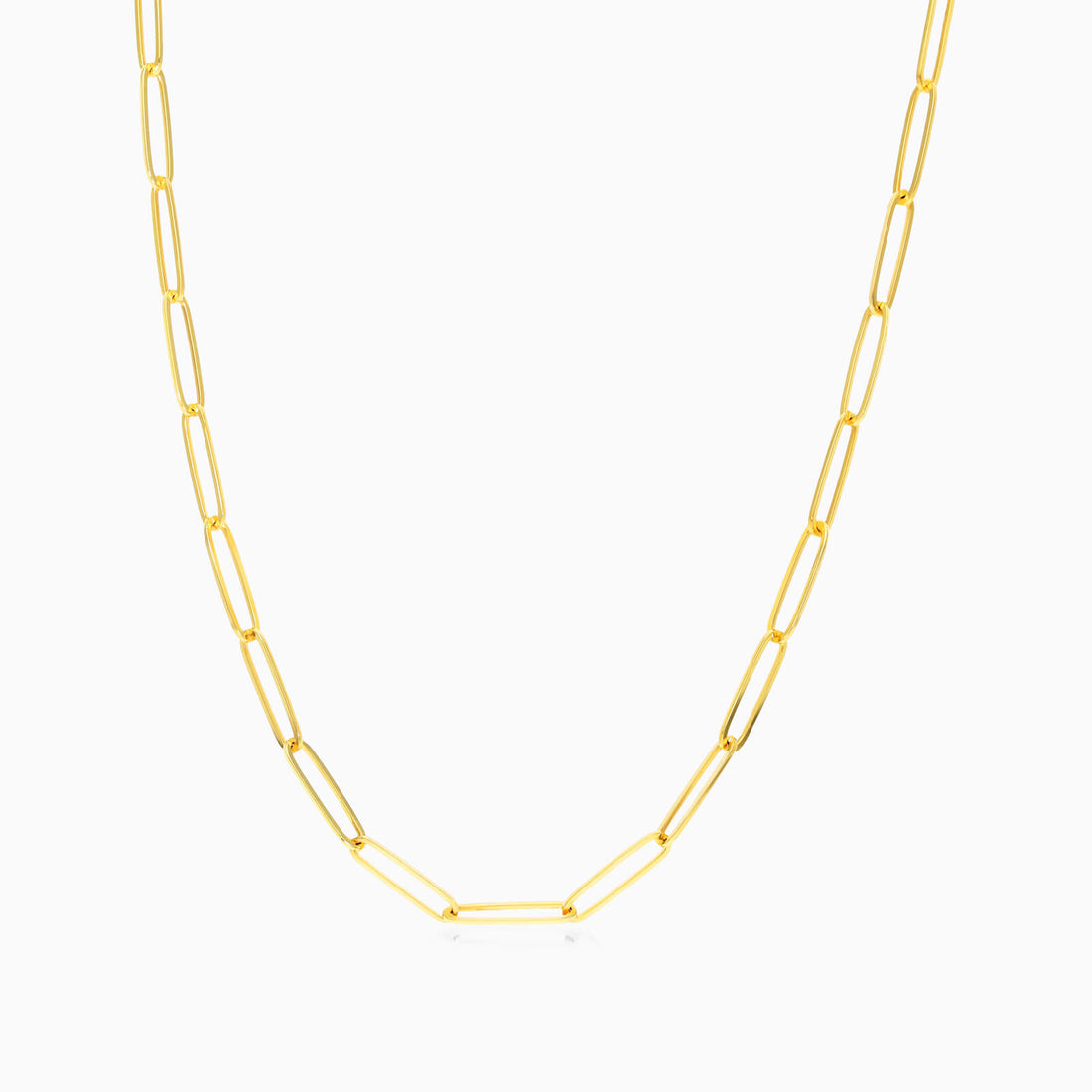 Corrente Feminina Elos De Clipes De Ouro Amarelo 18k De Luxo 2,6mm | sem-pedras, yellow | AUREA FINE JEWELRY