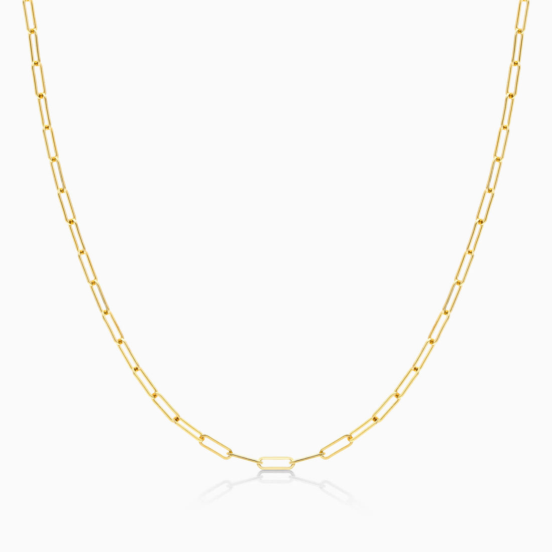 Corrente Feminina Elos De Clipes De Ouro Amarelo 18k De Luxo 1,5mm | sem-pedras, yellow | AUREA FINE JEWELRY