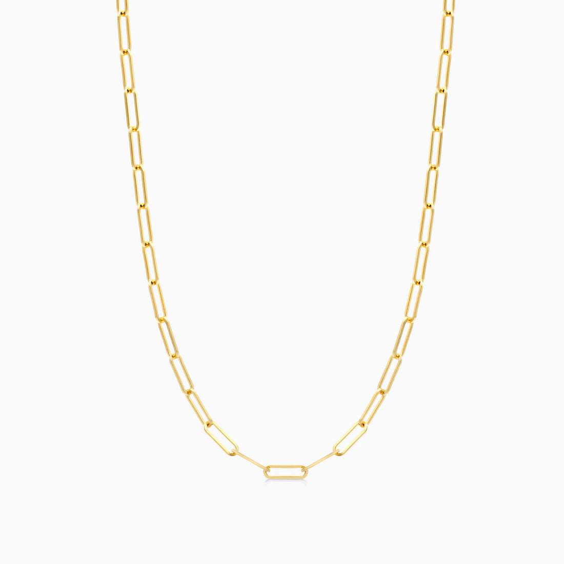 Corrente Feminina Elos De Clipes De Ouro Amarelo 18k De Luxo 2,1mm | sem-pedras, yellow | AUREA FINE JEWELRY