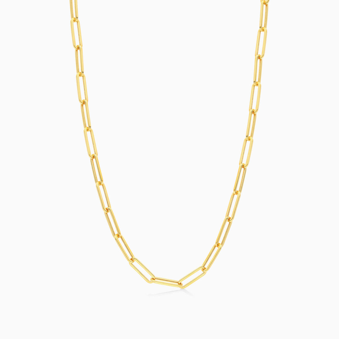 Corrente Feminina Elos De Clipes De Ouro Amarelo 18k De Luxo 3,9mm | New | Celestial diamonds, Colares, sem-pedras, yellow | AUREA FINE JEWELRY