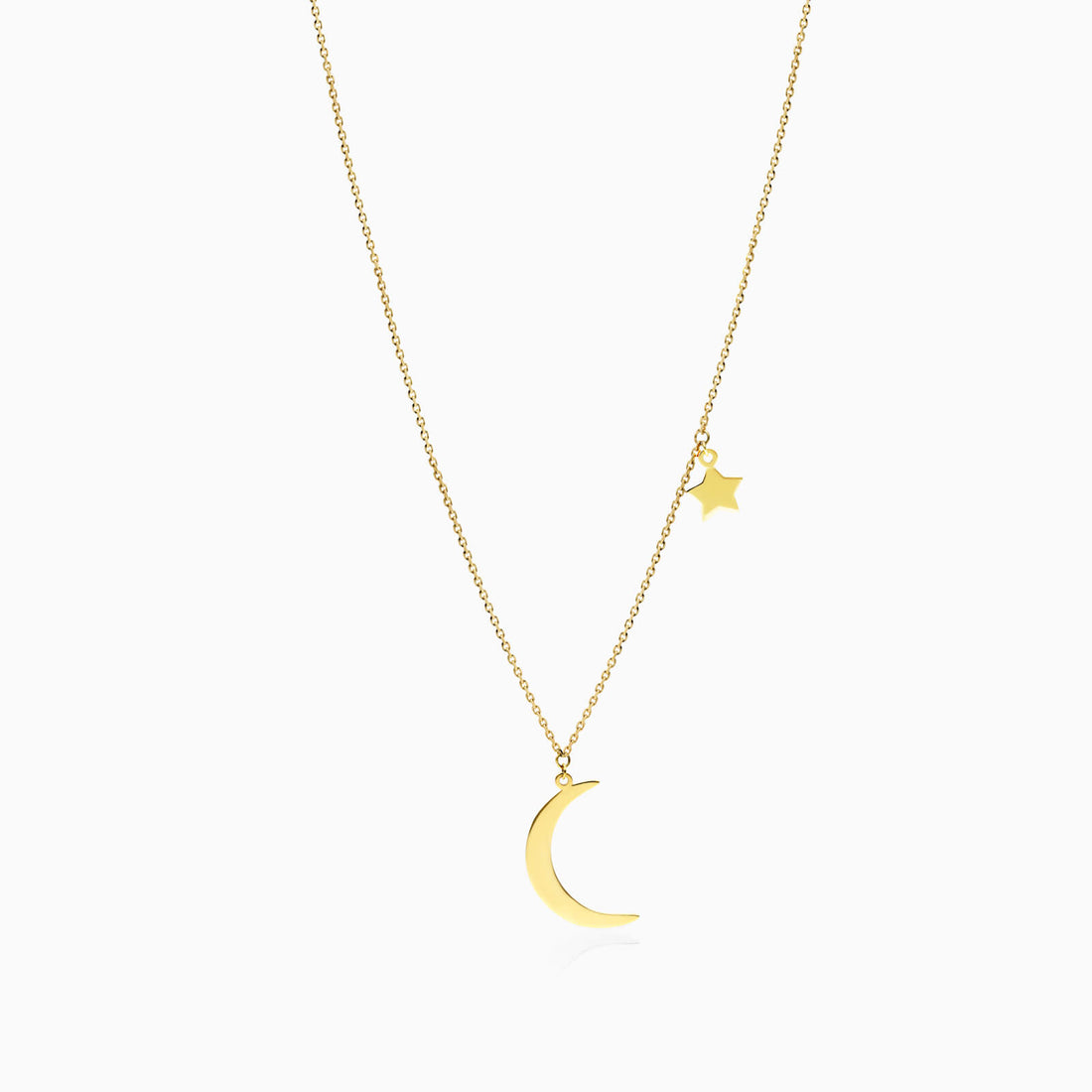 Corrente de Ouro Feminina 18k C/ Pingente Lua e Estrela | New | Celestial diamonds, Colares, yellow | AUREA FINE JEWELRY