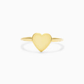 Anel De Ouro 18k c/ Coraçao Luxo Delicado | New | Anéis, noivado, sem-pedras, yellow | AUREA FINE JEWELRY