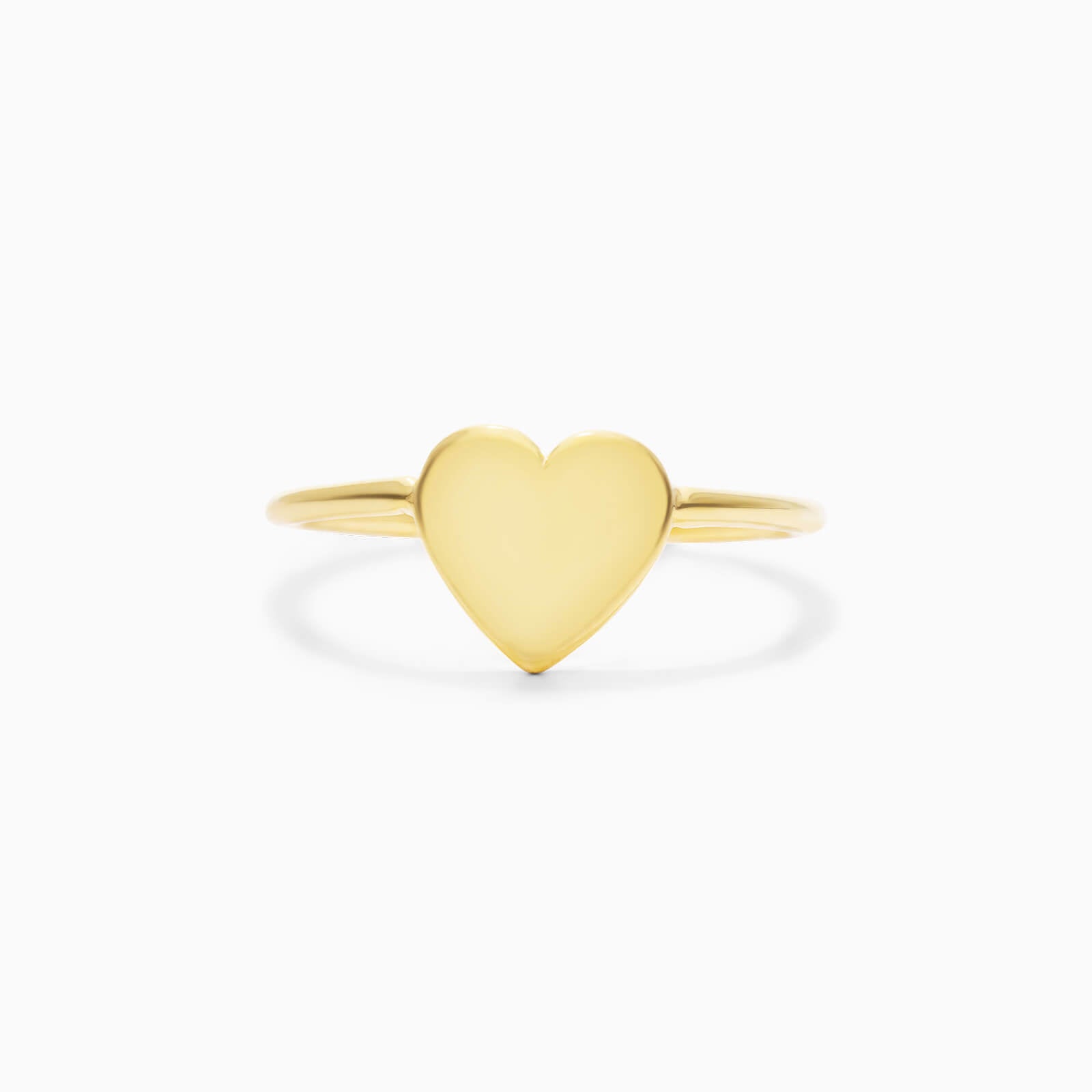 Anel De Ouro 18k c/ Coraçao Luxo Delicado | New | Anéis, noivado, sem-pedras, yellow | AUREA FINE JEWELRY