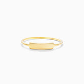 Anel De Ouro 18k C/ Barra Delicado Luxo | New | Anéis, sem-pedras, yellow | AUREA FINE JEWELRY