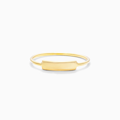 Anel De Ouro 18k C/ Barra Delicado Luxo | New | Anéis, sem-pedras, yellow | AUREA FINE JEWELRY