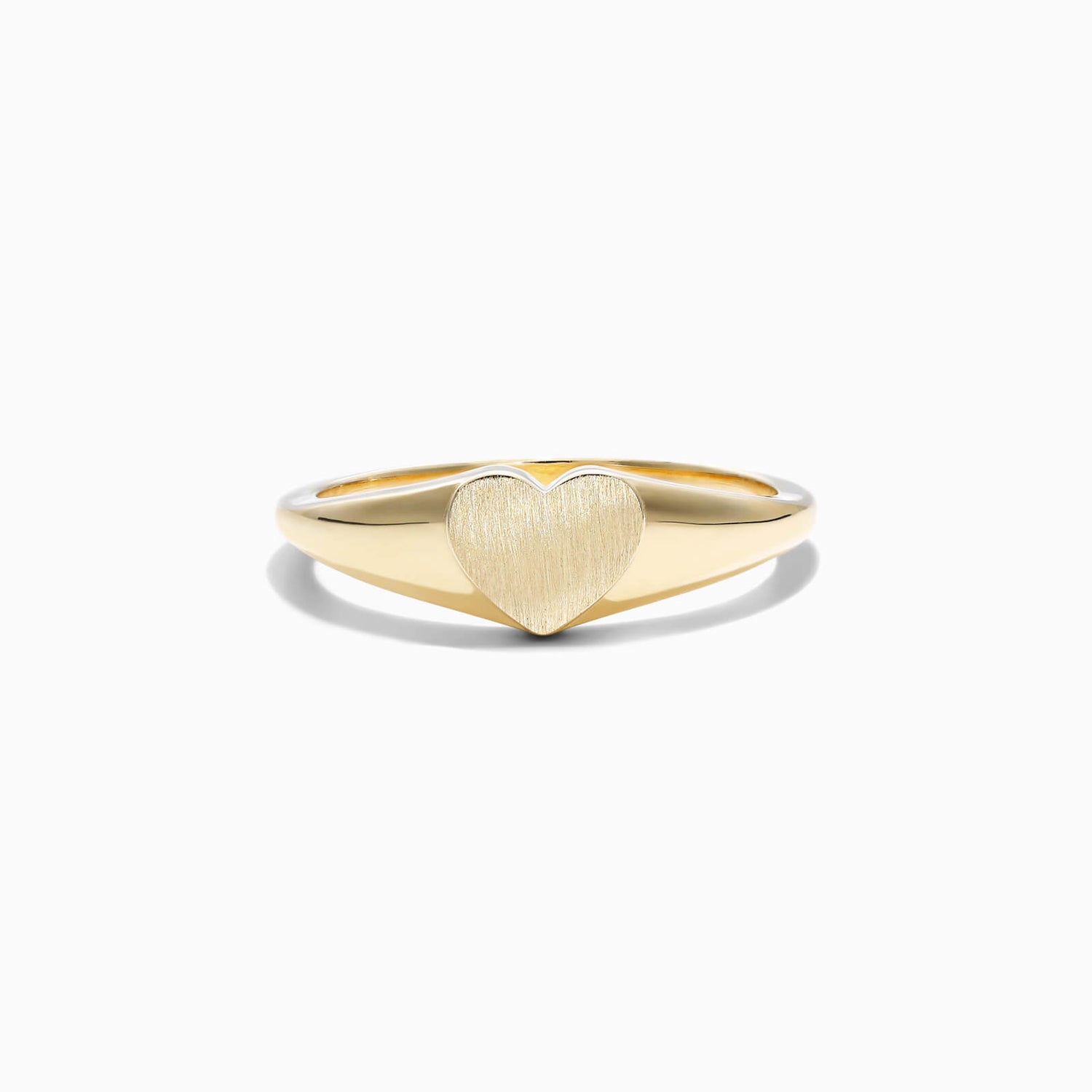Anel De Ouro 18k Sinete de Coraçao Delicado | New | Anéis, sem-pedras, yellow | AUREA FINE JEWELRY