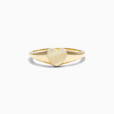 Anel De Ouro 18k Sinete de Coraçao Delicado | New | Anéis, sem-pedras, yellow | AUREA FINE JEWELRY