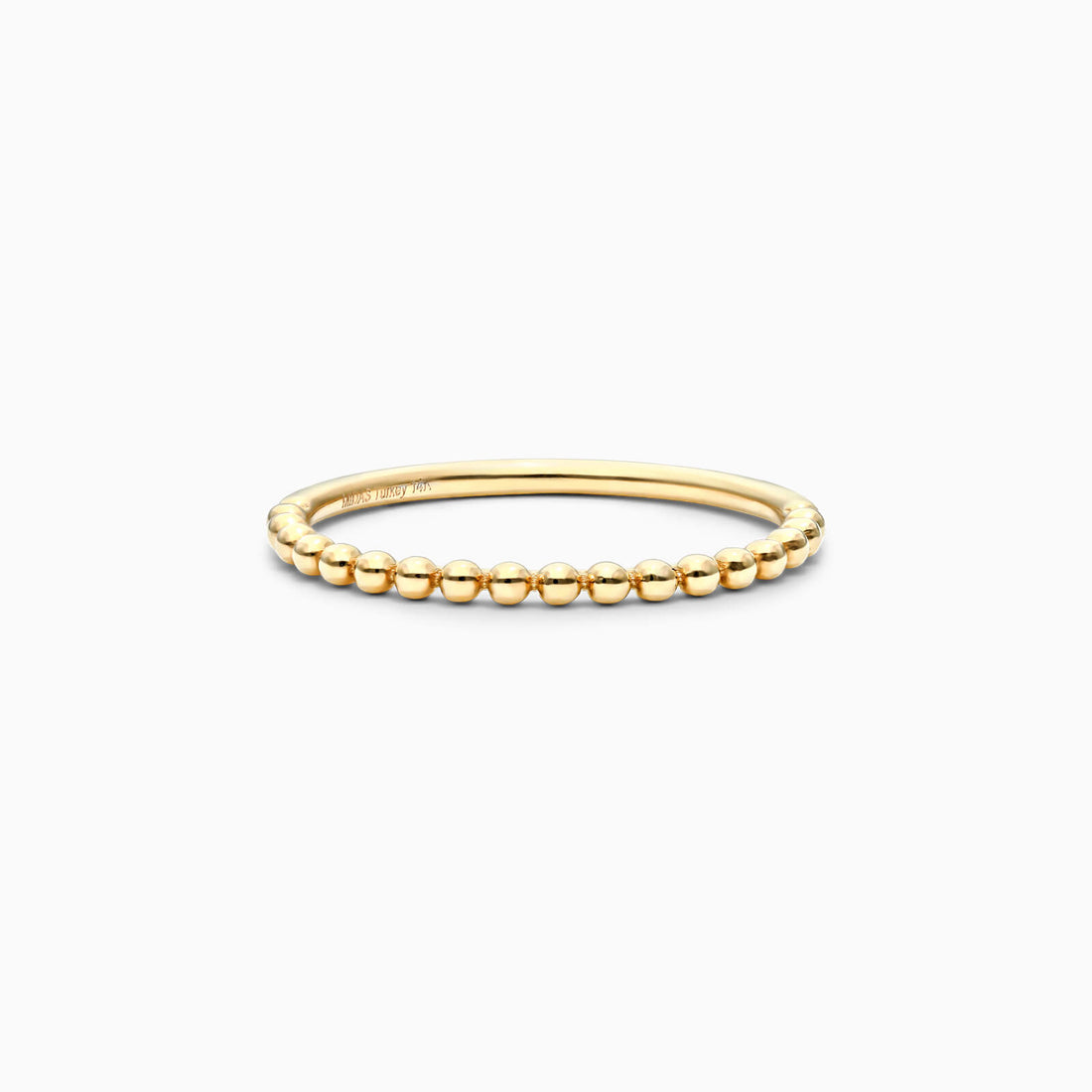 Anel de Ouro 18k C/ Fileira de Contas | New | Anéis, sem-pedras, yellow | AUREA FINE JEWELRY