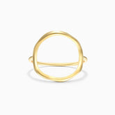 Anel De Ouro 18k Fio De Circulo Aberto Delicado | New | Anéis, sem-pedras, yellow | AUREA FINE JEWELRY
