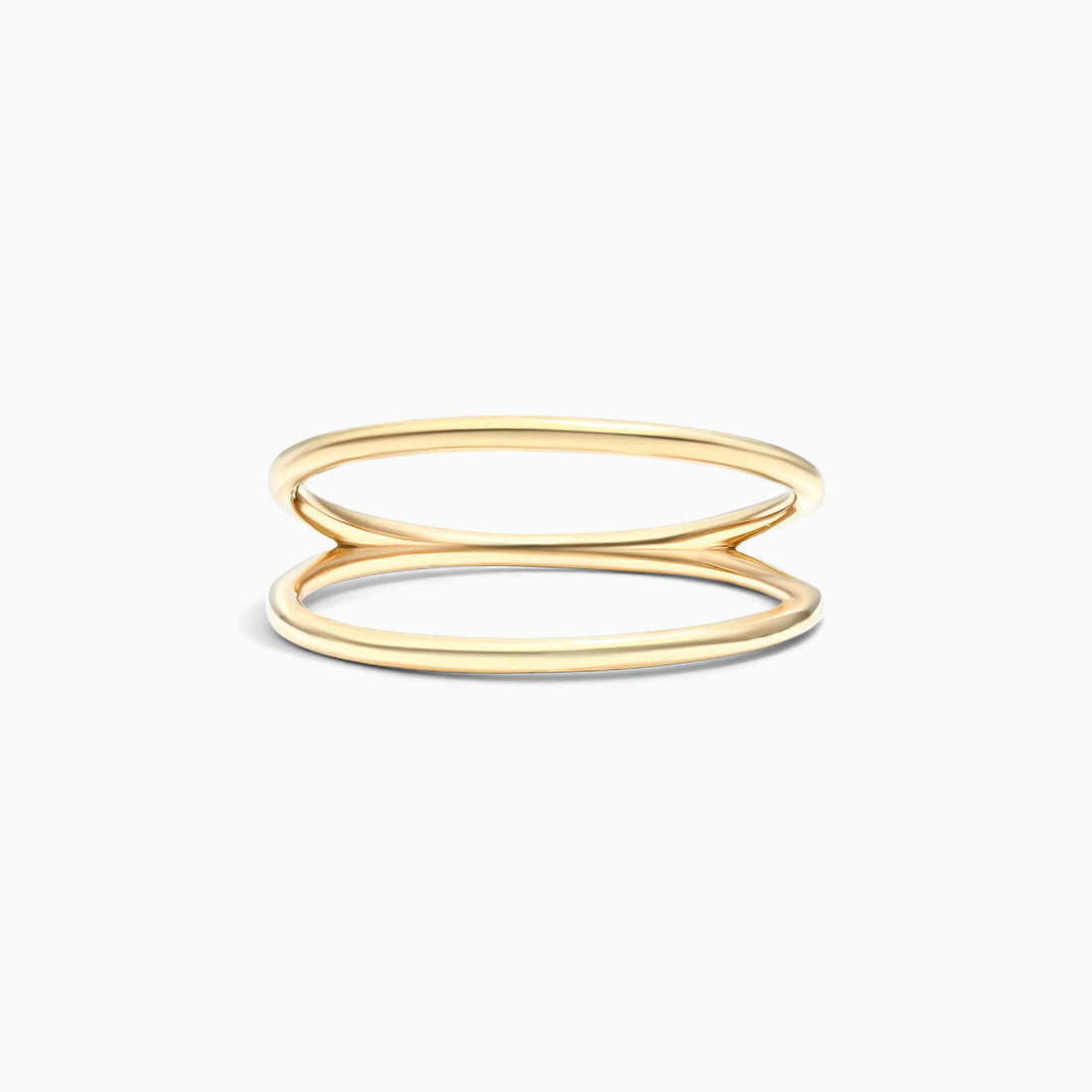 Anel De Ouro Amarelo 18k Fios Duplo Aberto | New | Anéis, sem-pedras, yellow | AUREA FINE JEWELRY