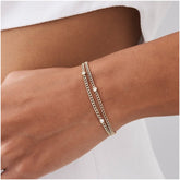 Pulseira Feminina de ouro Cubana 3 Diamante  Luxo - AUREA FINE JEWELRY