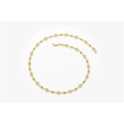 Pulseira Riviera Feminina De Ouro 18k Diamantes Brilhantes - AUREA FINE JEWELRY