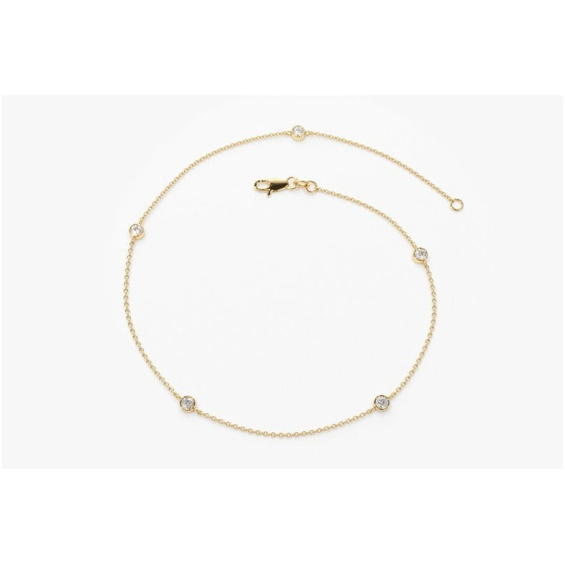 Pulseira de ouro feminina Bracelete Diamantes Luxo - AUREA FINE JEWELRY