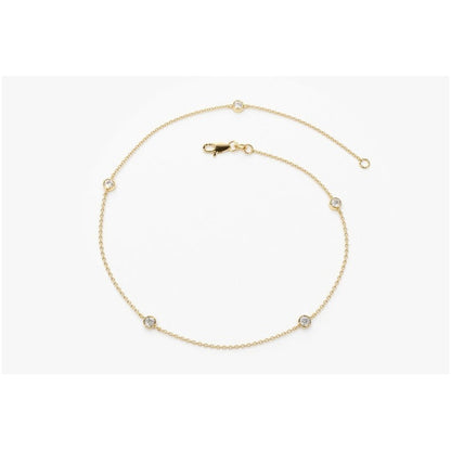 Pulseira de ouro feminina Bracelete Diamantes Luxo - AUREA FINE JEWELRY