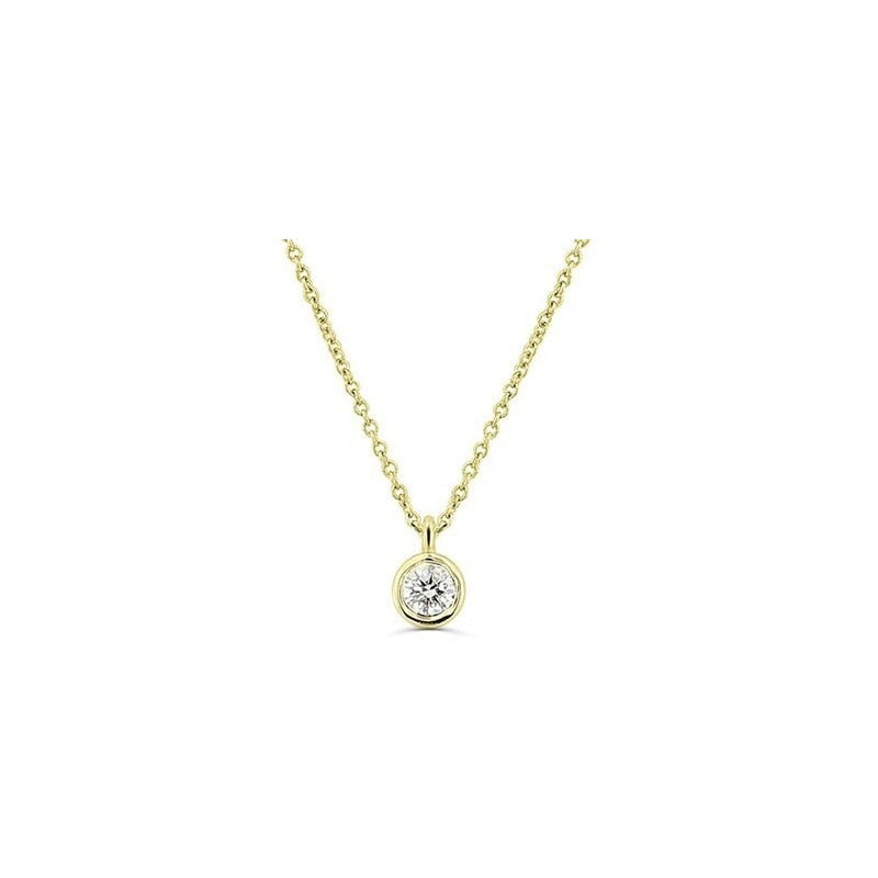 Colar Corrente De Ouro 18k Solitario Diamante  ponto de luz 05pts | New | Celestial diamonds, Colares, diamante, yellow | AUREA FINE JEWELRY