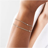 Pulseira Feminina de ouro Cubana 3 Diamante  Luxo - AUREA FINE JEWELRY