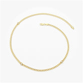 Pulseira Feminina de ouro Cubana 3 Diamante  Luxo - AUREA FINE JEWELRY