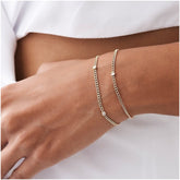 Pulseira Feminina de ouro Cubana 3 Diamante  Luxo - AUREA FINE JEWELRY