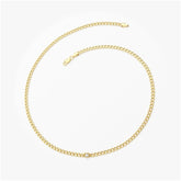 Pulseira Feminina de ouro Cubana 3 Diamante  Luxo - AUREA FINE JEWELRY
