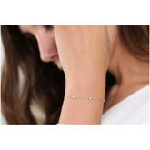 Pulseira de ouro feminina Bracelete Diamantes Luxo - AUREA FINE JEWELRY