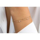 Pulseira de ouro feminina Bracelete Diamantes Luxo - AUREA FINE JEWELRY