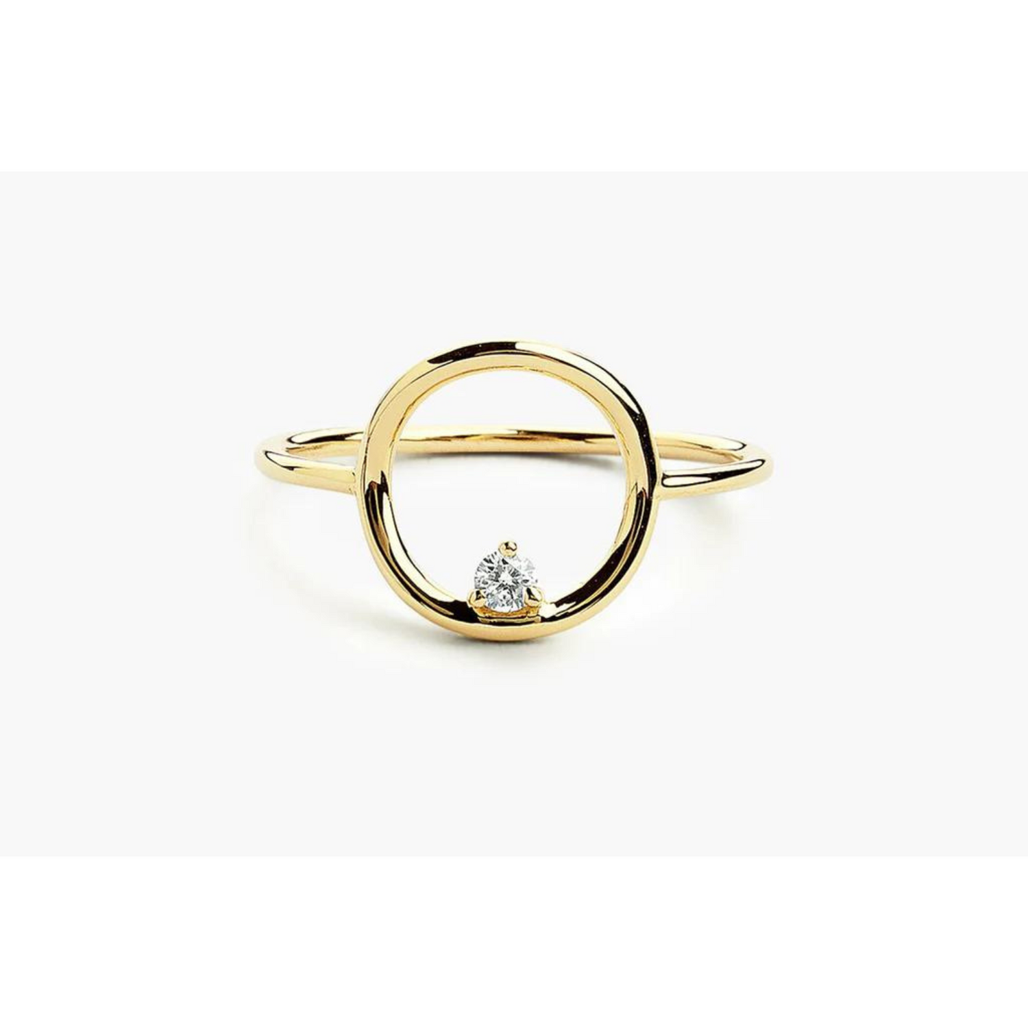 Anel circle De Diamante  em Ouro 18k De Luxo | New | Anéis, diamante, yellow | AUREA FINE JEWELRY