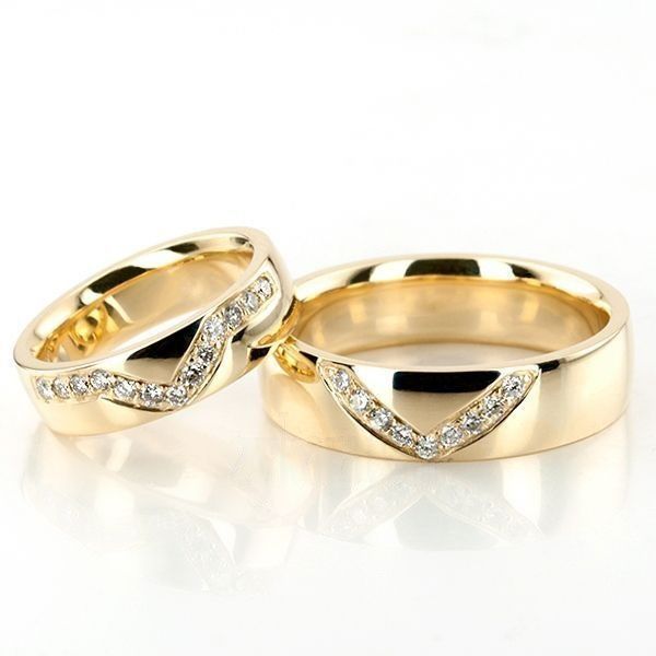 Alianças de casamento noivado  ouro 18k diamantes  5mm Milenia | New | diamante, yellow | AUREA FINE JEWELRY