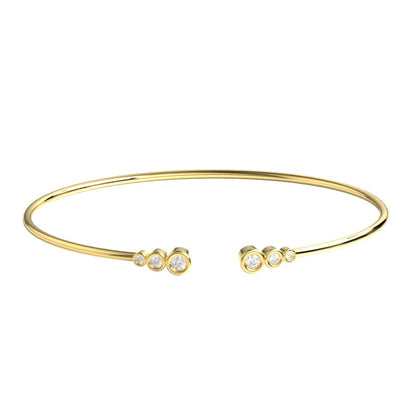 Pulseira Feminina de ouro 18k Bracelete diamantes