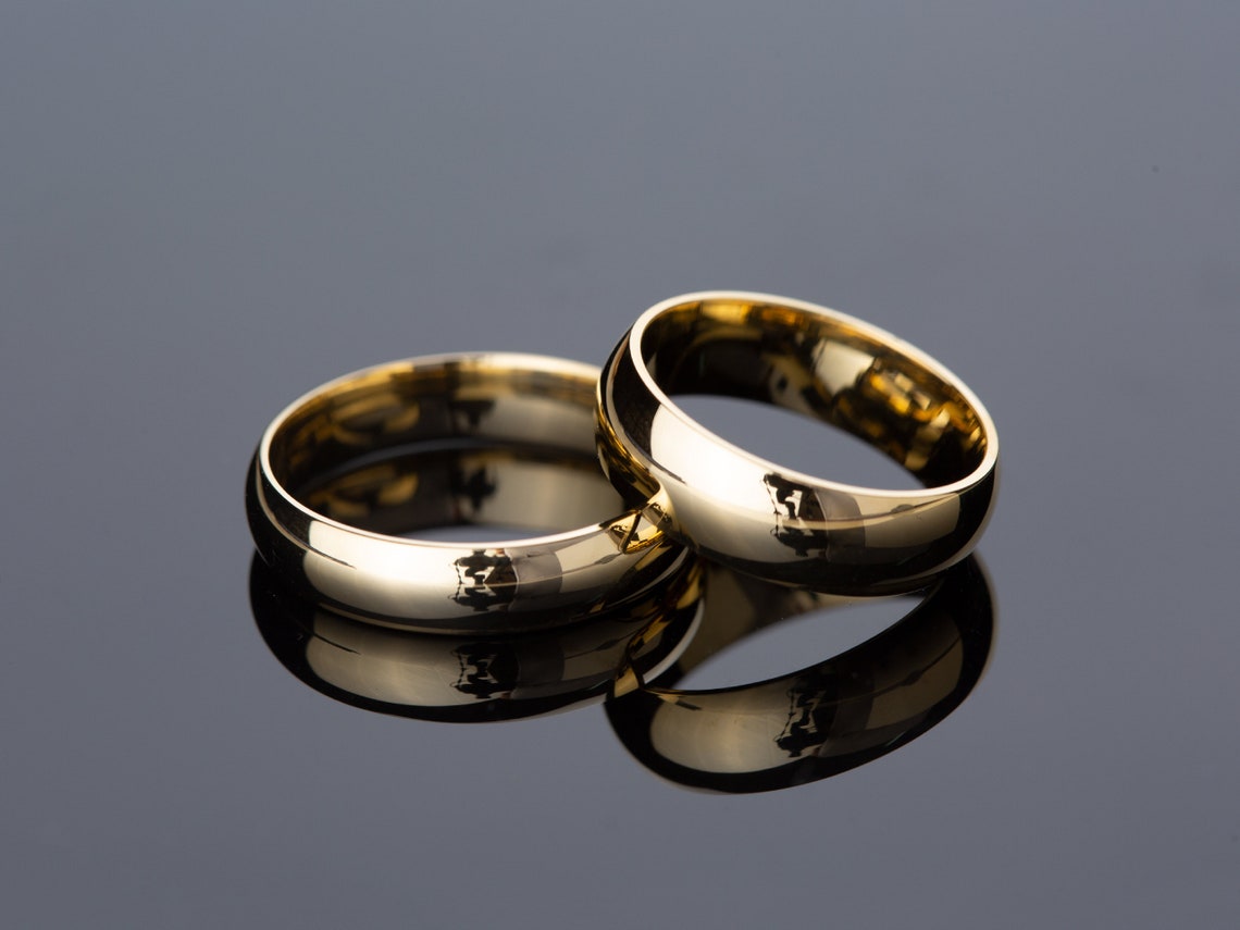 Aliança de noivado casamento ouro 18k 6 gramas 6mm tradiction