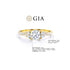 Anel Halo De Ouro Amarelo 18k e Diamantes Brilhantes 50pts | New | anel-de-noivado, Anéis, diamante, noivado, yellow | AUREA FINE JEWELRY