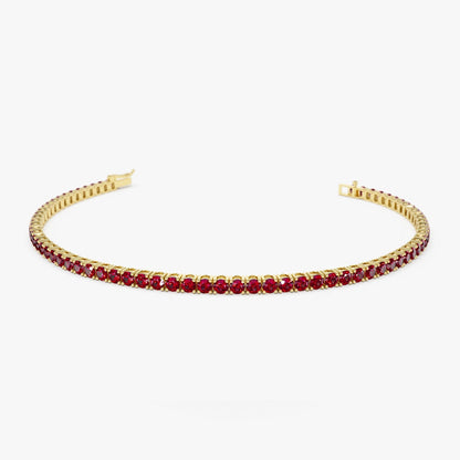 Pulseira de ouro feminina Rubis Riviera