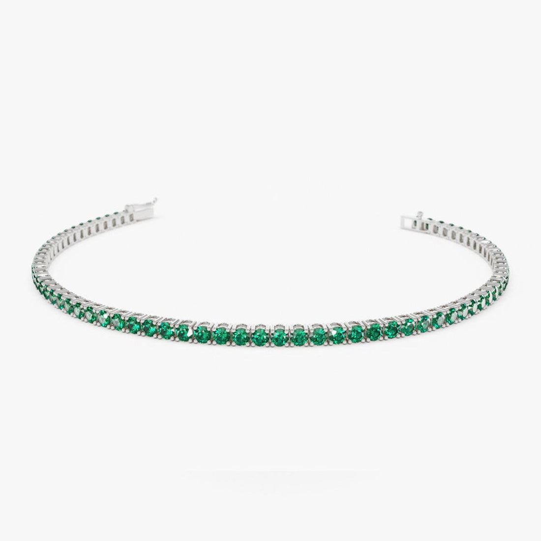 Pulseira de ouro feminina Esmeraldas Riviera