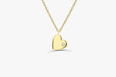 Colar de Coraçao Corrente Luxo Feminino em Ouro Amarelo 18k c/ Diamante | New | Celestial diamonds, Colares, diamante, yellow | AUREA FINE JEWELRY