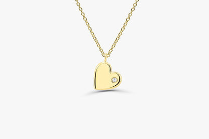 Colar de Coraçao Corrente Luxo Feminino em Ouro Amarelo 18k c/ Diamante | New | Celestial diamonds, Colares, diamante, yellow | AUREA FINE JEWELRY
