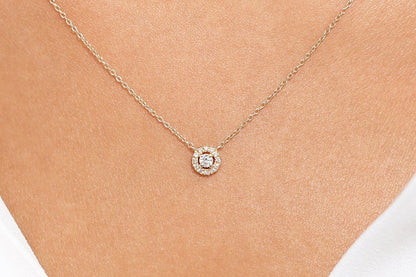 Corrente feminina ponto de luz Ouro Amarelo 18k  Diamantes
