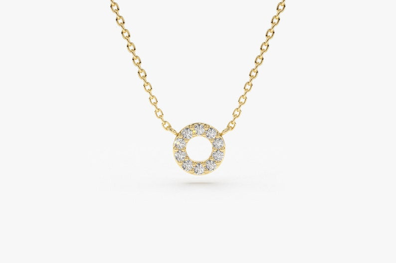 Colar Corrente Feminina em Ouro Amarelo 18k Circle C/ Diamantes | New | Celestial diamonds, Colares, diamante, yellow | AUREA FINE JEWELRY