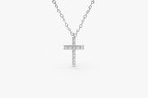 Colar Corrente Feminina em Ouro Branco 18k De Cruz | New | Celestial diamonds, Colares, diamante, white | AUREA FINE JEWELRY