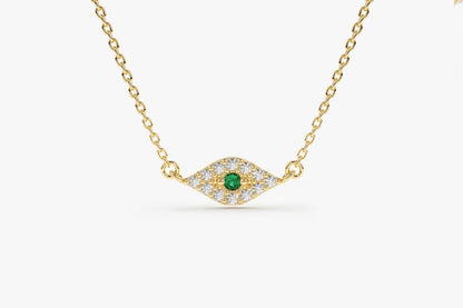 Corrente Feminina em Ouro Amarelo 18k Diamantes e Esmeralda olho grego | New | Celestial diamonds, Colares, diamante, Esmeralda, yellow | AUREA FINE JEWELRY