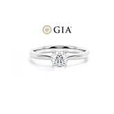 Anel Solitario De Ouro Branco 18k e Diamante Brilhante 100pts | New | anel-de-noivado, Anéis, diamante, noivado, white | AUREA FINE JEWELRY