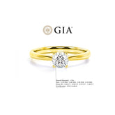 Anel Solitario De Ouro Amarelo 18k e Diamante Brilhante 50pts | New | anel-de-noivado, Anéis, diamante, noivado, yellow | AUREA FINE JEWELRY