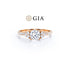 Anel Halo De Ouro Rose 18k e Diamantes Brilhantes 50pts | New | anel-de-noivado, Anéis, diamante, noivado, pink | AUREA FINE JEWELRY